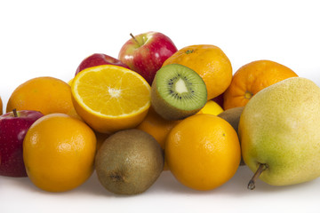 Fototapeta na wymiar fruit mixed isolated