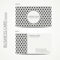 Vintage creative simple geometrical hipster monochrome business