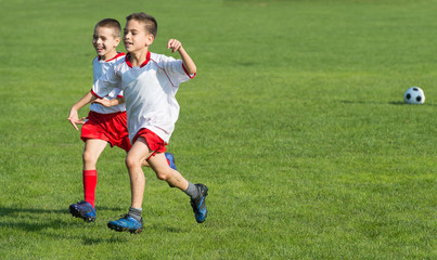 Naklejka premium Kids soccer