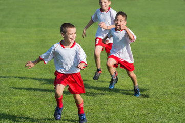 Obraz premium Kids soccer