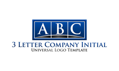 3 Letter Company Initial Universal Template
