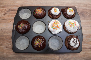 Decorated muffins