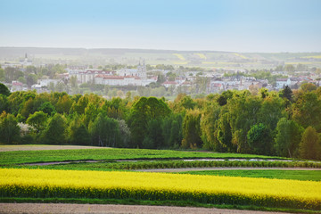 Fototapeta na wymiar Wiosenna panorama miasta Krasnystaw