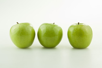 green apples isolated