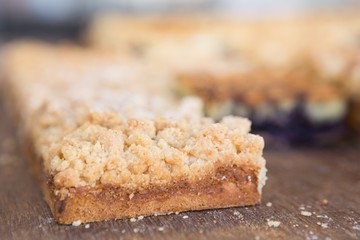 Close up of piece of cake