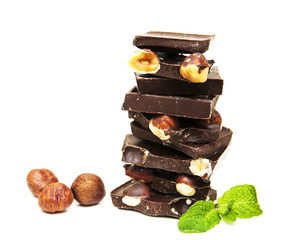 Dark  chocolate with nuts