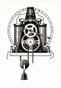 Receiver of Wheatstone electric telegraph, 1840