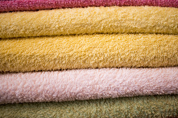 Fototapeta na wymiar colorful towels