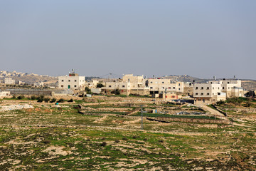 Obraz premium Houses in palestinian village