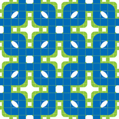 Geometric tiles seamless pattern, vector background.