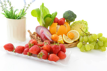 新鮮な野菜と果物