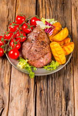 Delicious beef steak