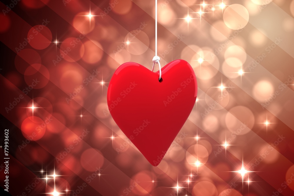 Poster composite image of red heart