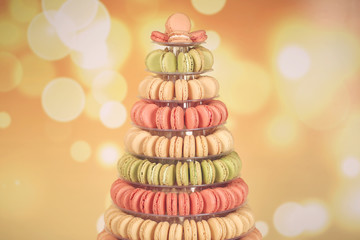 pyramid of macaroons