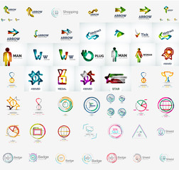 Abstract company logo vector collection