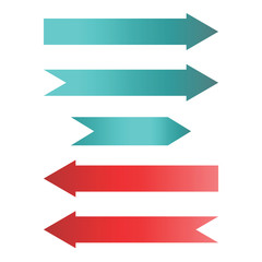 Arrow signs. Vector.