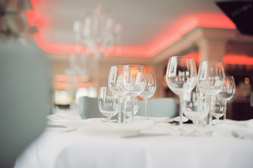 Glasses at Restaurant