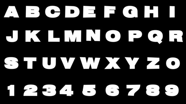 loop alpha matted metal alphabet
