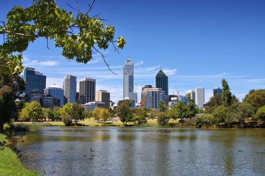 Perth skyline in Australia