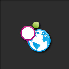 logo business,planète