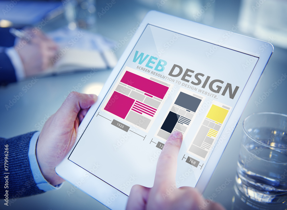 Poster web design network website ideas media information concept
