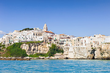 Naklejka premium View of Vieste, Italy