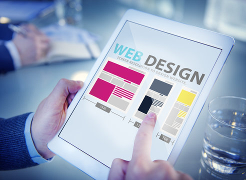 Web Design Network Website Ideas Media Information Concept