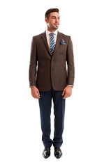 Fashionable sales man standing