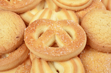 collection  homemade biscuits, isolated