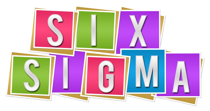 Six Sigma Colorful Blocks