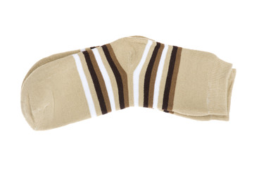 knitted socks isolated