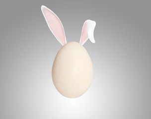 Easter egg with rabbit eairs