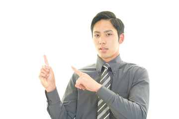 笑顔のビジネスマン