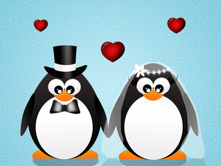 Penguins in love