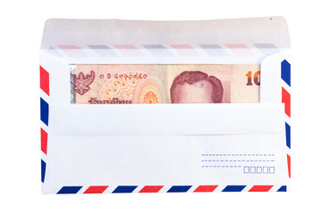 Search Photos White Envelope With Money - thai money in white envelope on white background
