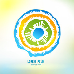 Eco friendly resort logo