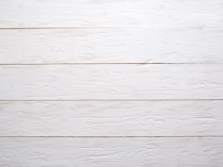 White wooden background.