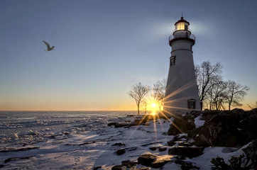 Foto auf Acrylglas Marblehead Leuchtturm Sonnenaufgang © Michael Shake