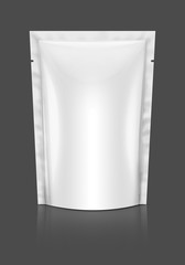 Blank packaging isolated on gray background