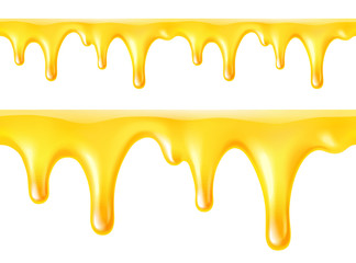 Honey drips. Seamless vector
