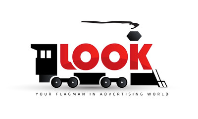 Logo template, vector, locomotive, transportation, creative