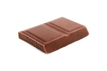 Chocolate bar isolated on white