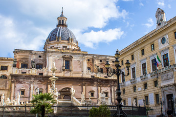 Fototapeta na wymiar Square of Shame, in Palermo