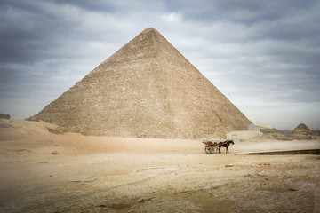 Fototapeta na wymiar The Great Pyramid of Khufu at Giza