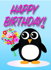 Naklejka premium happy birthday
