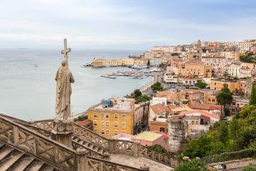 Naklejka premium medieval town of Gaeta, Lazio, Italy