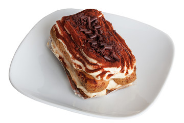 beautiful tiramisu with chocolate chips