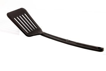 Black kitchen spatula