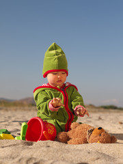 girl with bucket