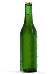 Bottle of Beer isolated on white background